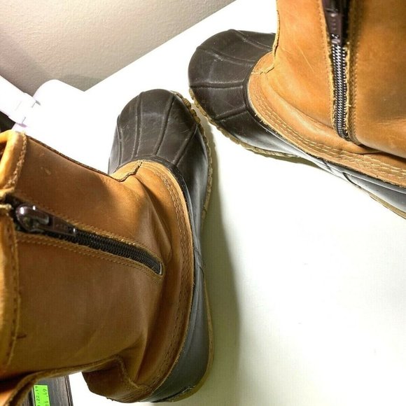 Cabelas Mens Sz 7 Side Zip Duck Boots Leather Stee - Picture 7 of 7